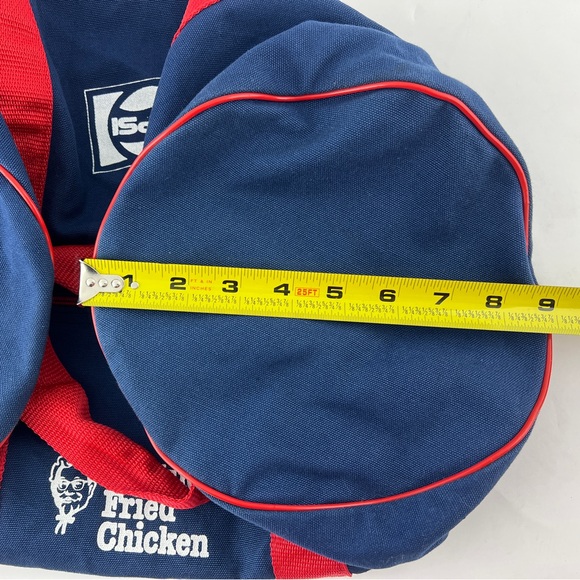 Vintage 1970s Pepsi and Kentucky Fried Chicken Canvas Duffel Bag 16x9x9 EUC - Picture 4 of 13